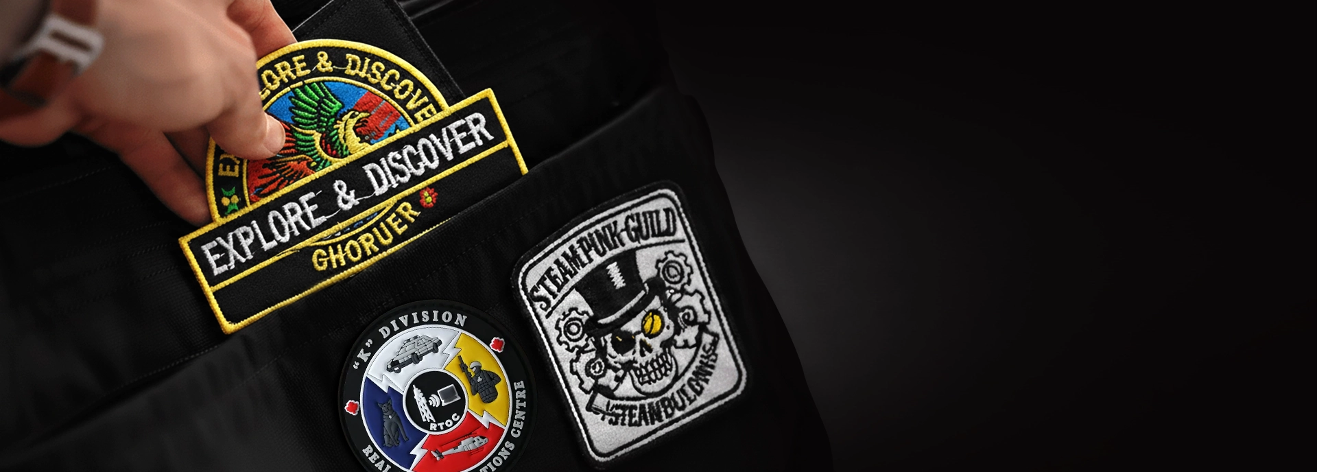 Wholesale custom embroidered and PVC patches crafting