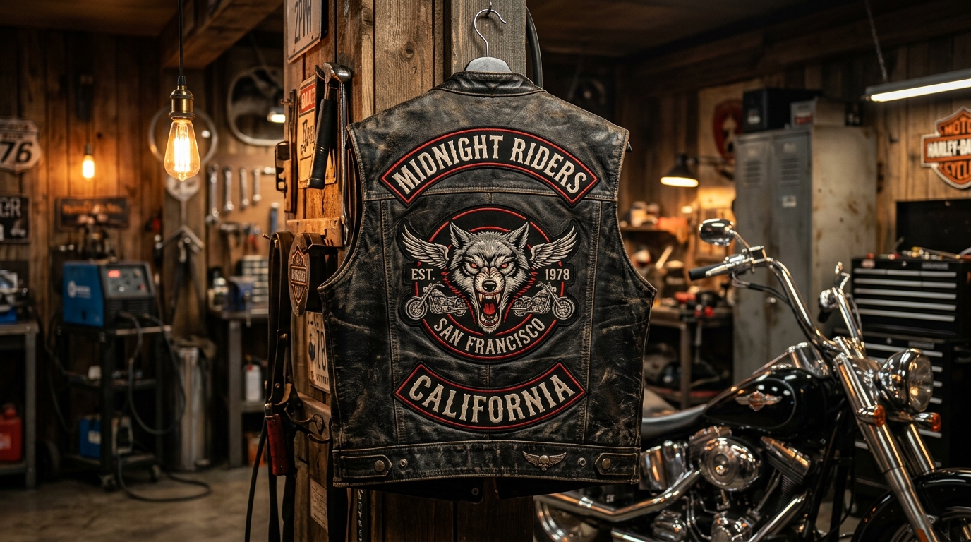 Custom Biker Patches & MC Colors: 1-Piece, 2-Piece, 3-Piece Vest Rules and Etiquette