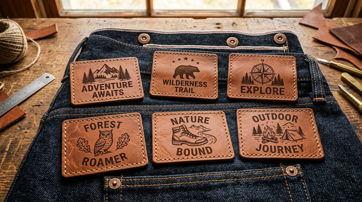 Custom Leather Patches: Genuine Full-Grain, Faux Leatherette & Laser Engraving Guide