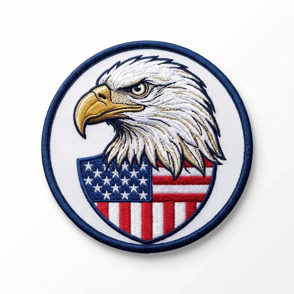 Custom iron on patches with industrial heat activated glue backing