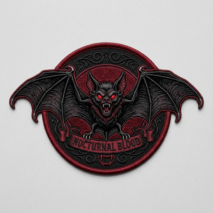Bat patches embroidered - Vampire patches