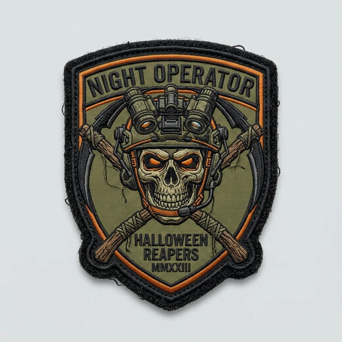 Halloween morale patches tactical - Skeleton patches custom