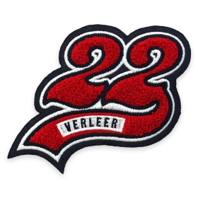 Custom chenille and embroidered varsity letterman jacket patch