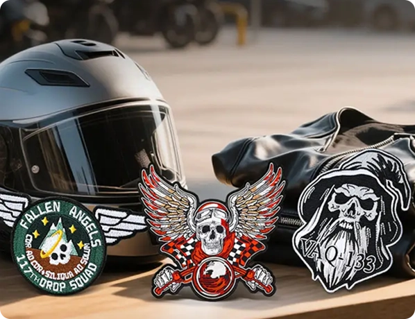 Bespoke Motorcycle Club Rockers, Name Tags & Centerpieces