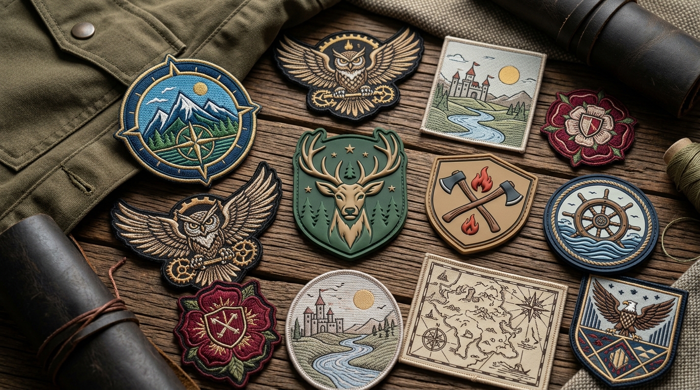 Premium Custom Logo Patches Embroidered, PVC & Woven