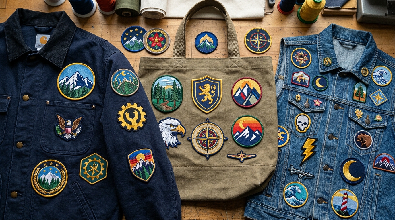 Custom Embroidered Patches for Clothing, Workwear, and Brand Promotion