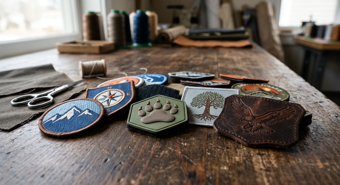 Custom Logo Patches High-Quality Embroidered, PVC, Velcro, Woven, and Leather Patches for Every Need