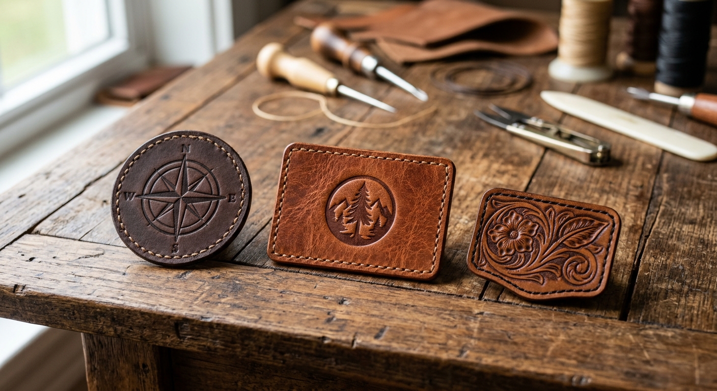 Personalized Leather Patches for Unique Brand Identity