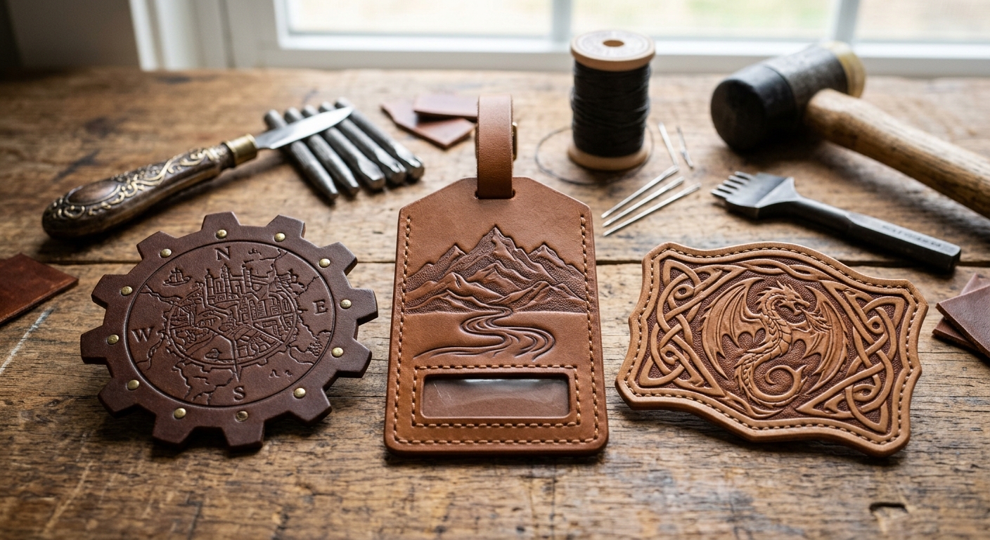 Custom Leather Patches for Premium Product Branding