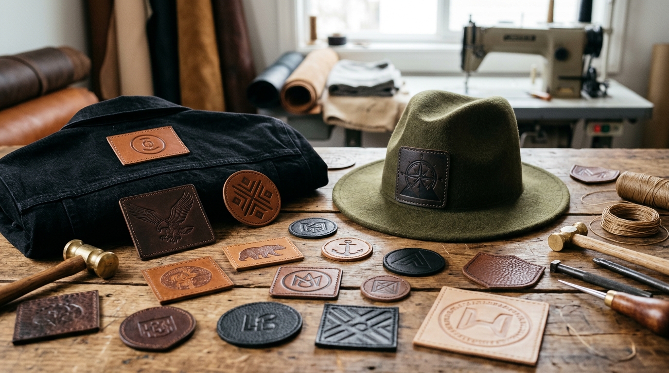 Leather Branding for Hats and Premium Apparel