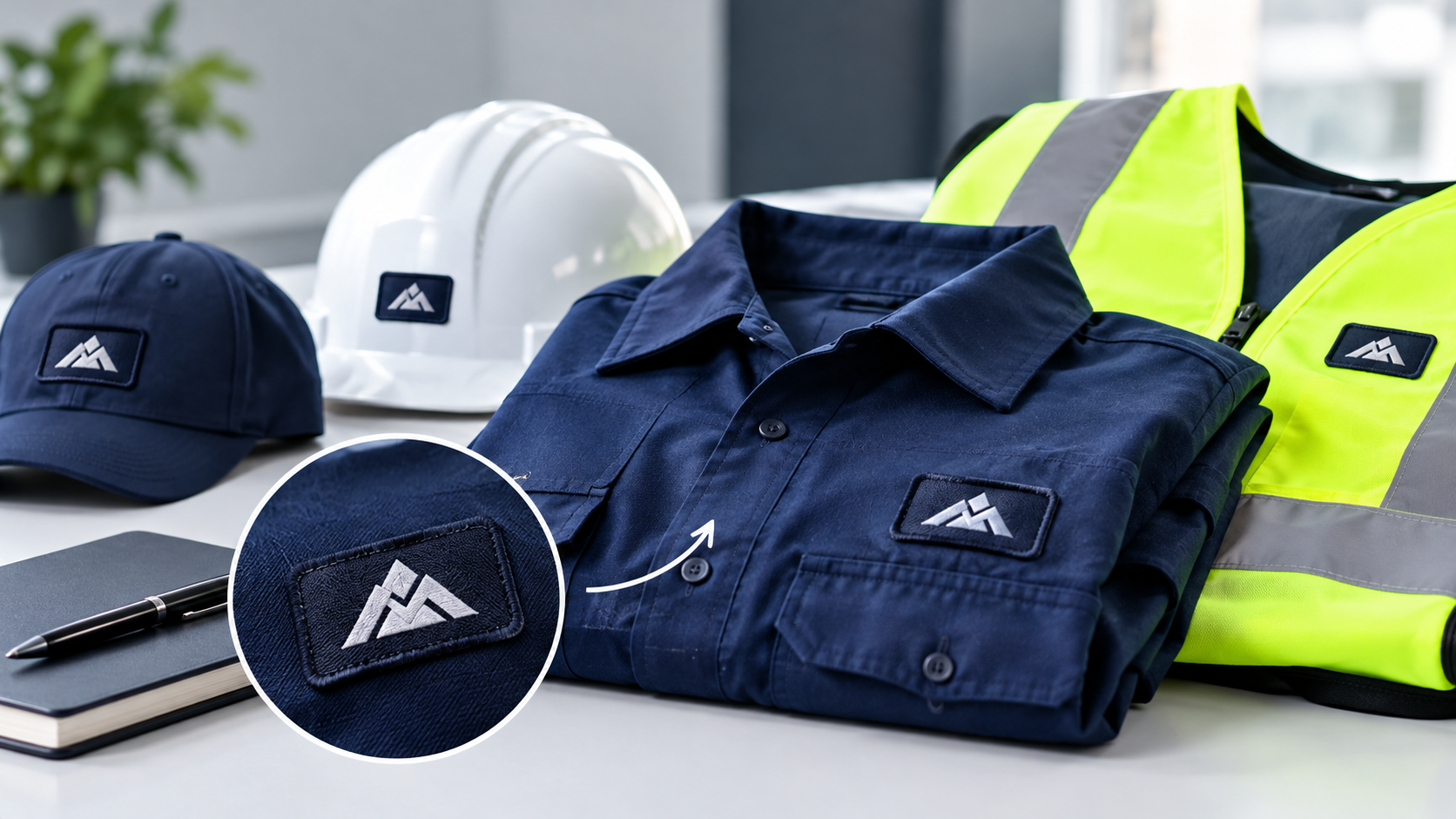 Small Patches Strong Identity Through Professional Work Uniforms